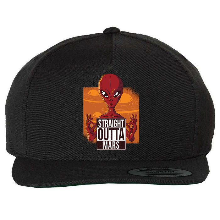 Straight Outta Mars Wool Snapback Cap