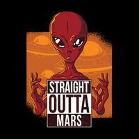 Straight Outta Mars Zip Tote Bag
