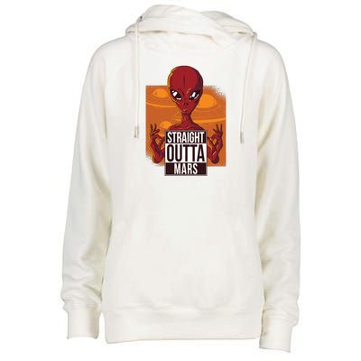 Straight Outta Mars Womens Funnel Neck Pullover Hood