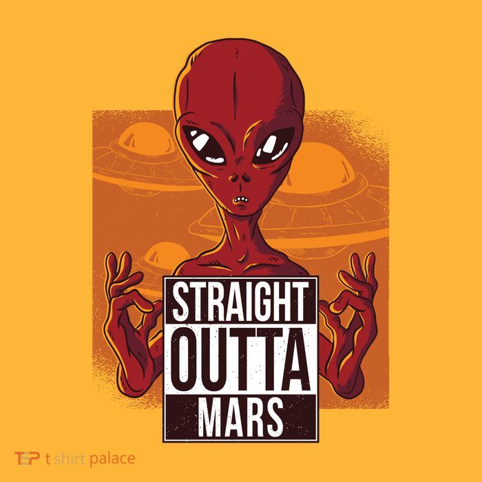 Straight Outta Mars Baby Bodysuit