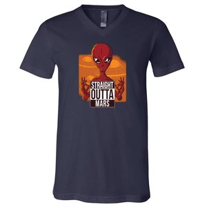 Straight Outta Mars V-Neck T-Shirt