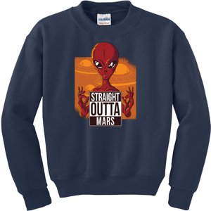 Straight Outta Mars Kids Sweatshirt