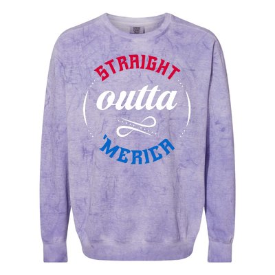 Straight Outta Merica Colorblast Crewneck Sweatshirt