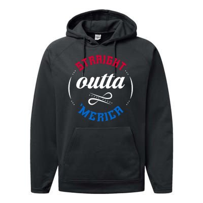 Straight Outta Merica Performance Fleece Hoodie