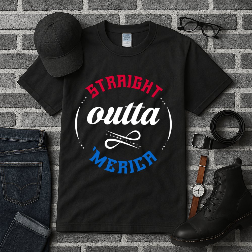 Straight Outta Merica Tall T-Shirt