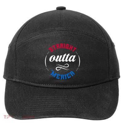 Straight Outta Merica 7-Panel Snapback Hat