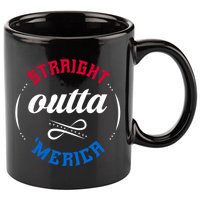Straight Outta Merica 11oz C Handle Ceramic Mug