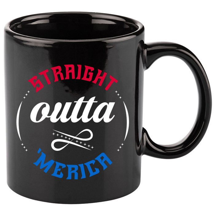 Straight Outta Merica 11oz C Handle Ceramic Mug