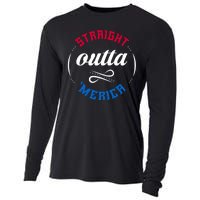 Straight Outta Merica Cooling Performance Long Sleeve Crew