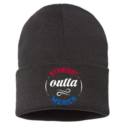 Straight Outta Merica Sustainable Knit Beanie