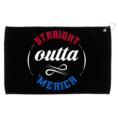 Straight Outta Merica Grommeted Golf Towel