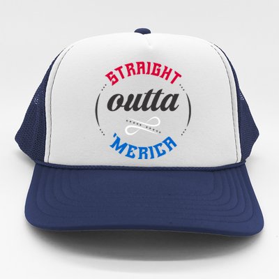 Straight Outta Merica Trucker Hat