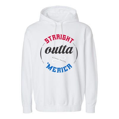 Straight Outta Merica Garment-Dyed Fleece Hoodie