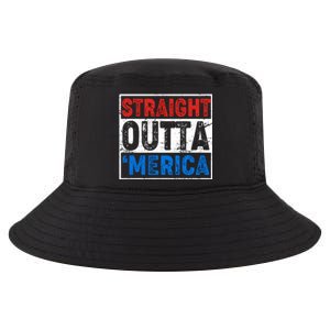 Straight Outta Merica Fourth of July Cool Comfort Performance Bucket Hat