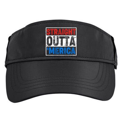 Straight Outta Merica Fourth of July Adult Drive Performance Visor