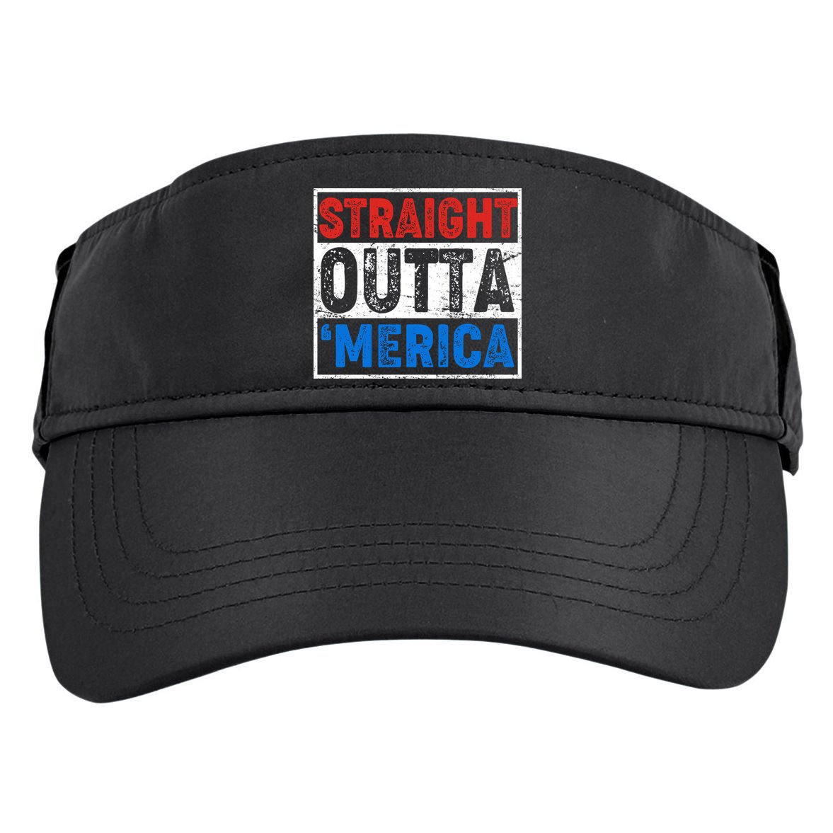 Straight Outta Merica Fourth of July Adult Drive Performance Visor