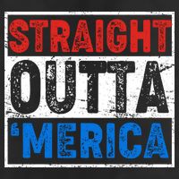 Straight Outta Merica Fourth of July Adult Drive Performance Visor