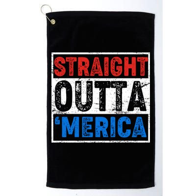 Straight Outta Merica Fourth of July Golf Towel