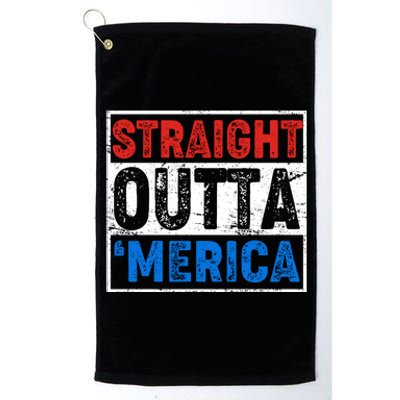 Straight Outta Merica Fourth of July Platinum Collection Golf Towel