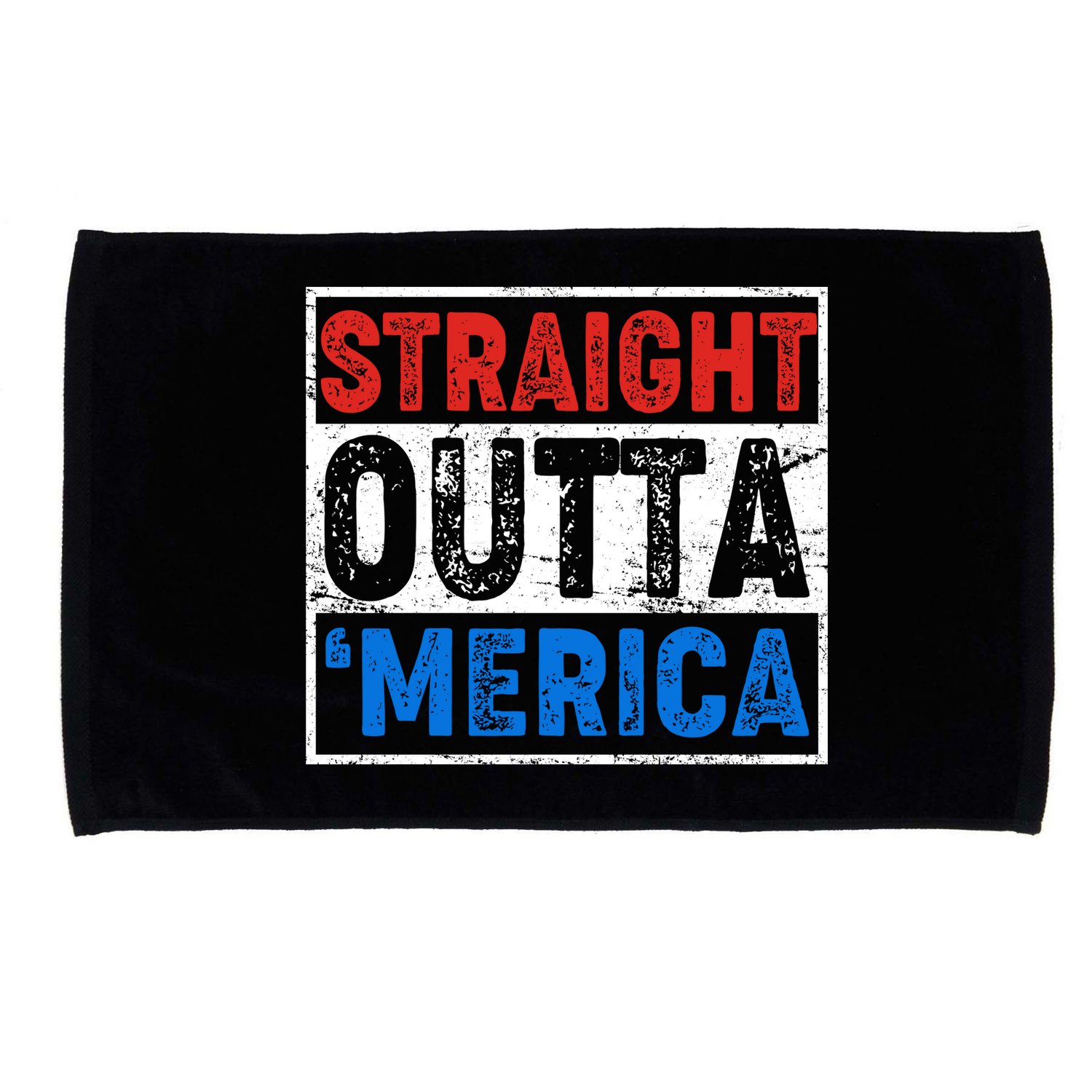 Straight Outta Merica Fourth of July Microfiber Hand Towel