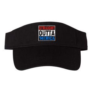 Straight Outta Merica Fourth of July Valucap Bio-Washed Visor