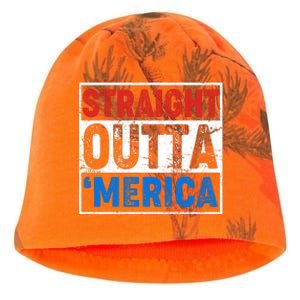 Straight Outta Merica Fourth of July Kati - Camo Knit Beanie