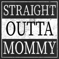 Straight Outta Mommy 7 Panel Mesh Trucker Snapback Hat