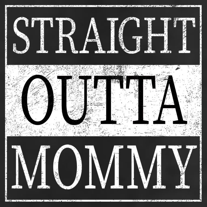 Straight Outta Mommy 7 Panel Mesh Trucker Snapback Hat