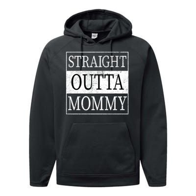 Straight Outta Mommy Performance Fleece Hoodie