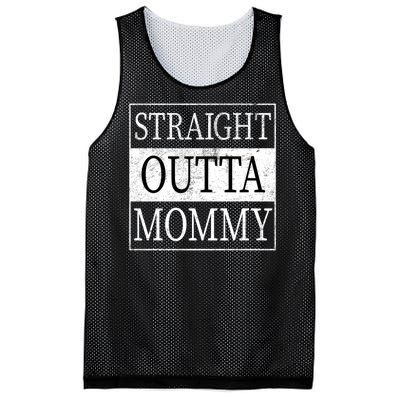 Straight Outta Mommy Mesh Reversible Basketball Jersey Tank