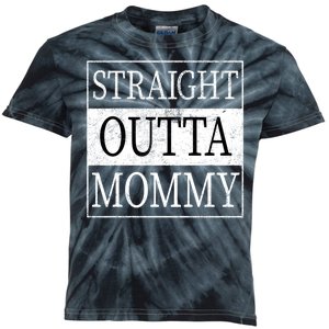 Straight Outta Mommy Kids Tie-Dye T-Shirt