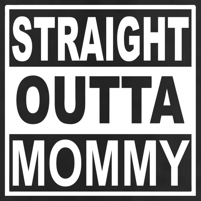 Straight Outta Mommy Funny 7 Panel Mesh Trucker Snapback Hat