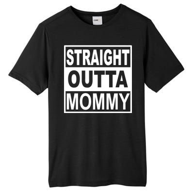 Straight Outta Mommy Funny Tall Fusion ChromaSoft Performance T-Shirt