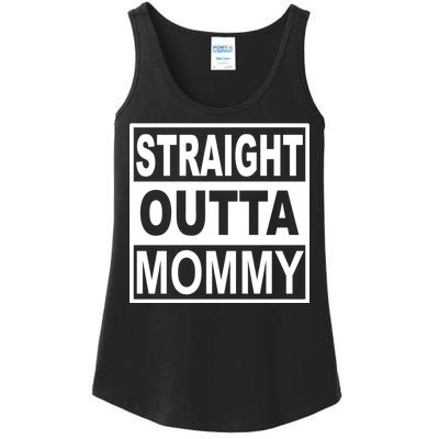 Straight Outta Mommy Funny Ladies Essential Tank