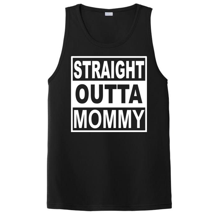 Straight Outta Mommy Funny PosiCharge Competitor Tank