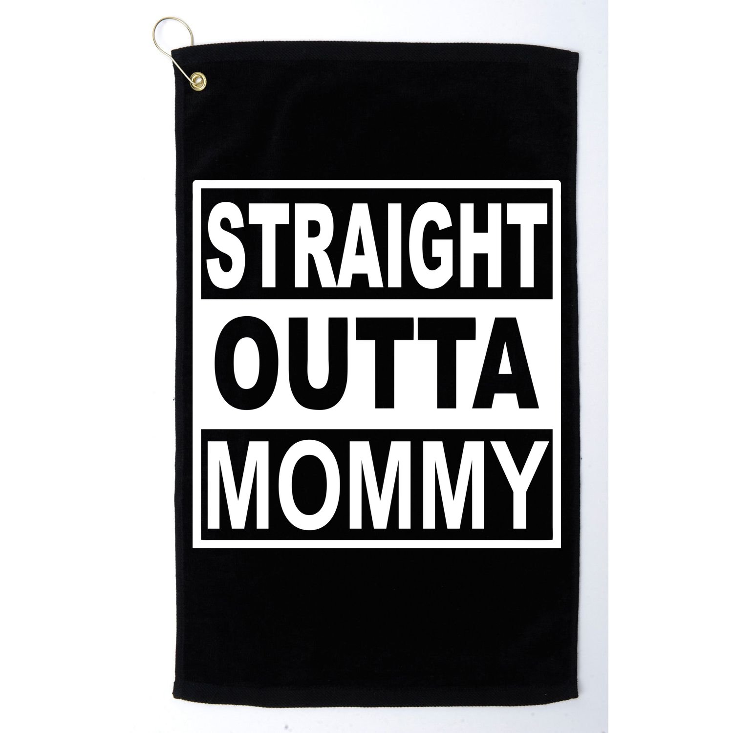 Straight Outta Mommy Funny Golf Towel
