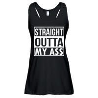 Straight Outta My Ass Ladies Essential Flowy Tank