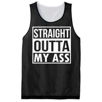 Straight Outta My Ass Mesh Reversible Basketball Jersey Tank