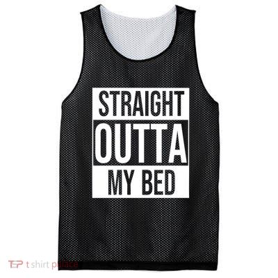 Straight Outta My Bed Mesh Reversible Basketball Jersey Tank