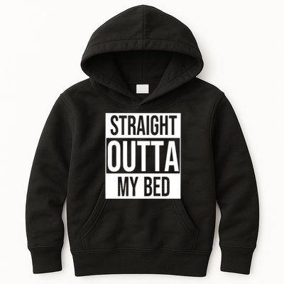Straight Outta My Bed Kids Hoodie