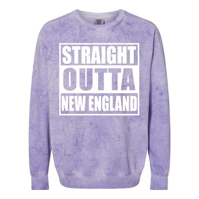 Straight Outta New England Colorblast Crewneck Sweatshirt