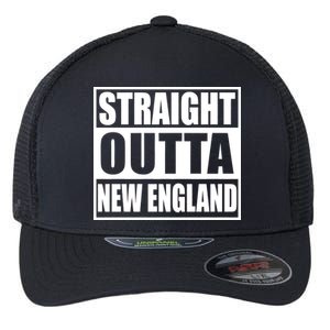 Straight Outta New England Flexfit Unipanel Trucker Cap