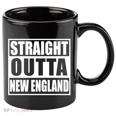 Straight Outta New England 11oz C Handle Ceramic Mug