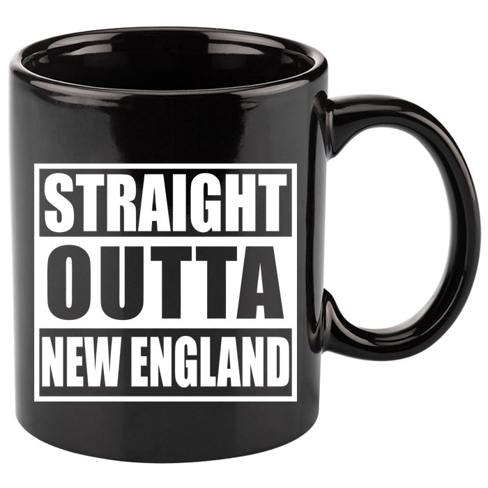 Straight Outta New England 11oz C Handle Ceramic Mug