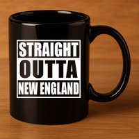 Straight Outta New England 11oz C Handle Ceramic Mug