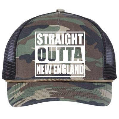 Straight Outta New England Retro Rope Trucker Hat Cap