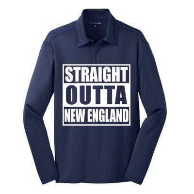 Straight Outta New England Silk Touch Performance Long Sleeve Polo