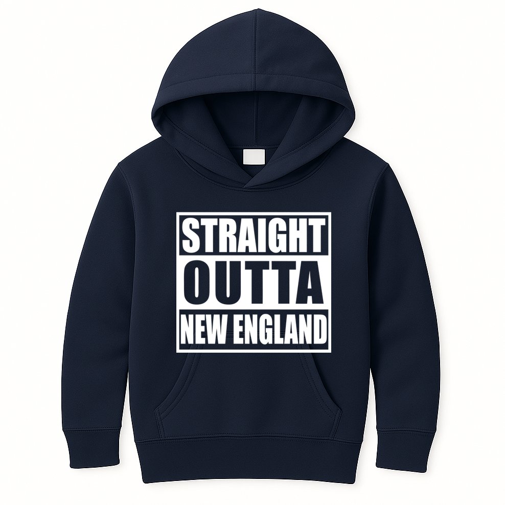 Straight Outta New England Kids Hoodie
