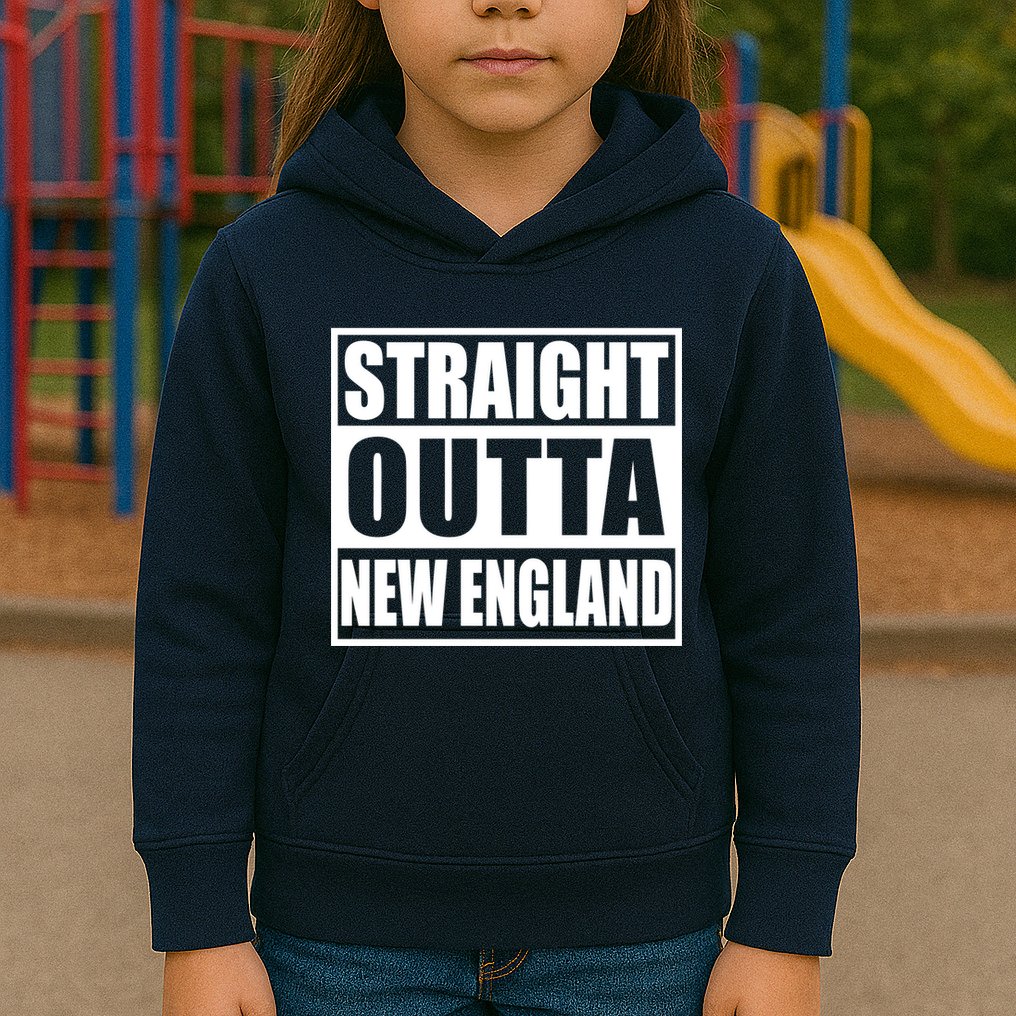 Straight Outta New England Kids Hoodie