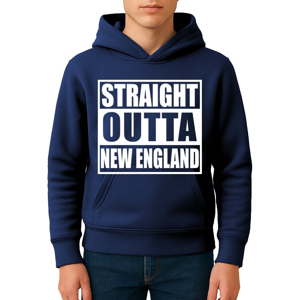 Straight Outta New England Kids Hoodie